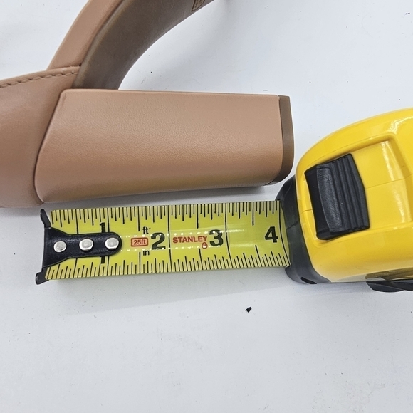 Nine West Allha 3 Macaroon Size 10 Tan Braided Block Heel - Picture 11 of 11